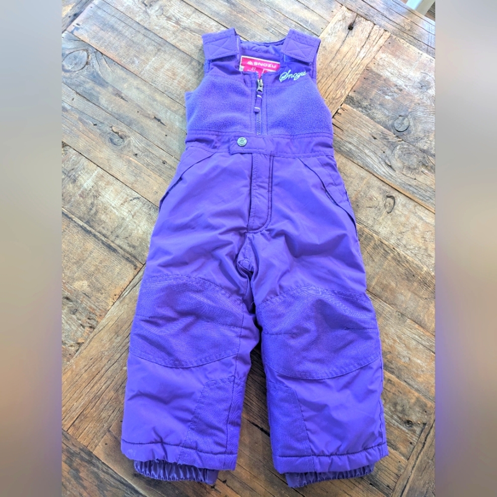Snozu Snow Bib‎ Size 2T Purple Cozy Skiing Sledding